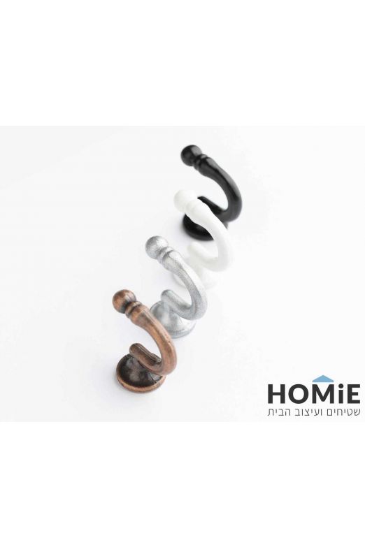 וו מתכת לחבק וילון לאיסוף וילונות בצדדים – דגם ליאם