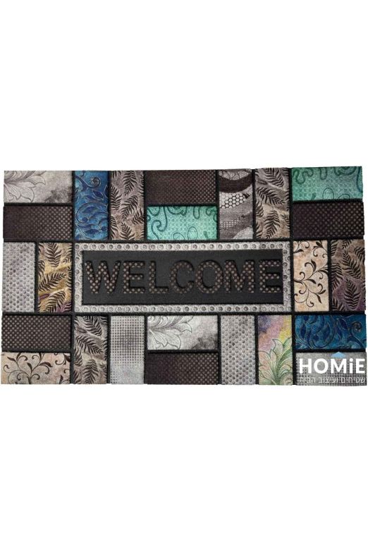 שטיח כניסה-סף גומי עבה לבית מעוצב וולקם Welcome ניו יורק 36