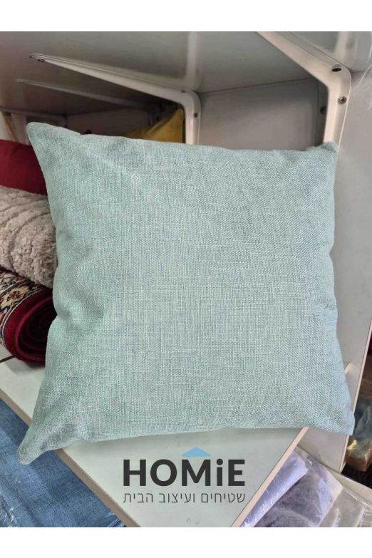 כרית נוי חלקה לסלון ושאר הבית צבע מנטה